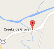 Creekside Grove location between Scranton and Binghamton