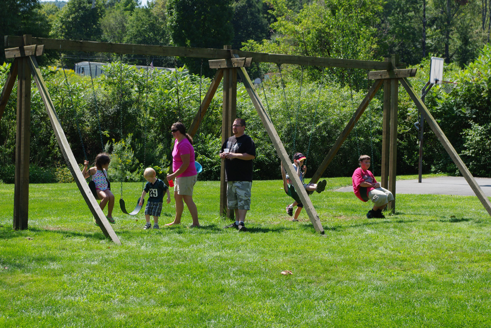 Playing on the Swingset